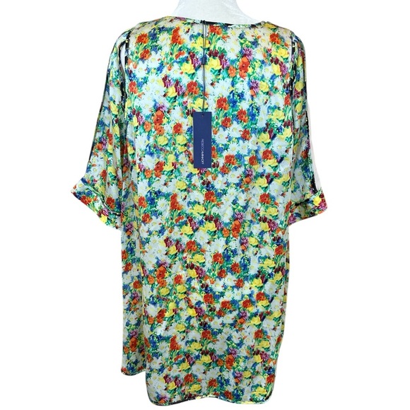 Rebecca Minkoff Sade Floral Print Silk Blouse - Picture 7 of 11